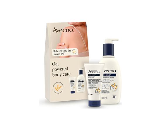 Aveeno Skin Relief Set ( velmi suchá a citlivá pokožka ) - Dárková sada tělové péče Smaržas - NESAKĀRTOTS