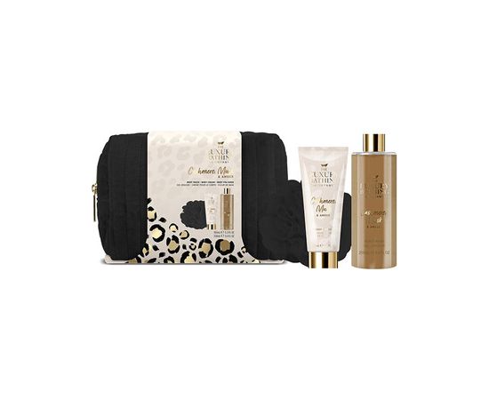 Uniquee Luxury Dárková sada péče o tělo v kosmetické tašce ( Kašmír, Mošus & Ambra ) Духи и косметика
