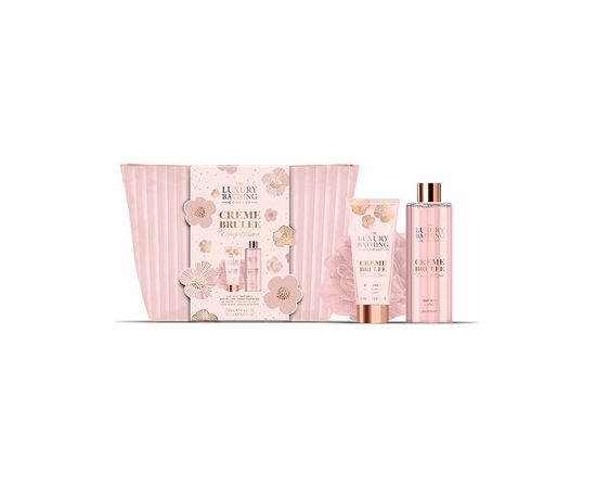 Uniquee Luxury Dárková sada péče o tělo v kosmetické tašce ( Creme brulée, Pomerančový & Vanilka ) Smaržas - NESAKĀRTOTS