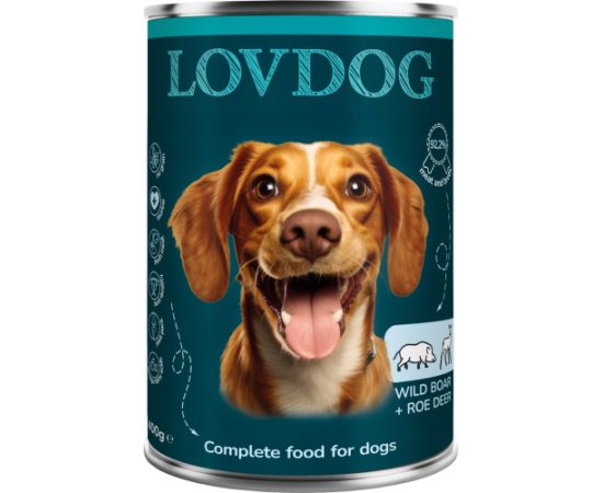 Carnilove Lovdog Wild Boar & Roe Deer puszka 400g Suņu barība