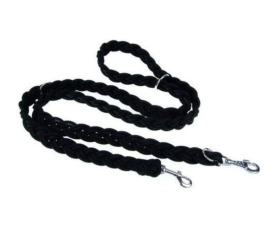 Champion Smycz Linka pleciona czarna LSPR Citas preces