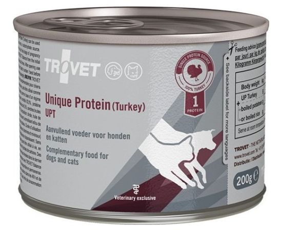 Trovet Trovet Unique Protein UPT Indyk dla psa i kota puszka 200g Suņu barība