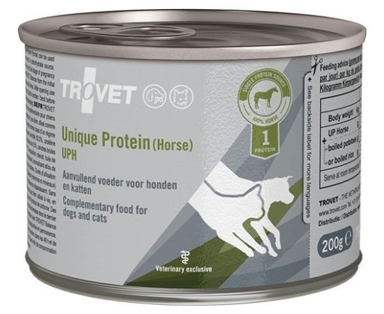 Trovet Trovet Unique Protein UPH Konina dla psa i kota puszka 200g Suņu barība