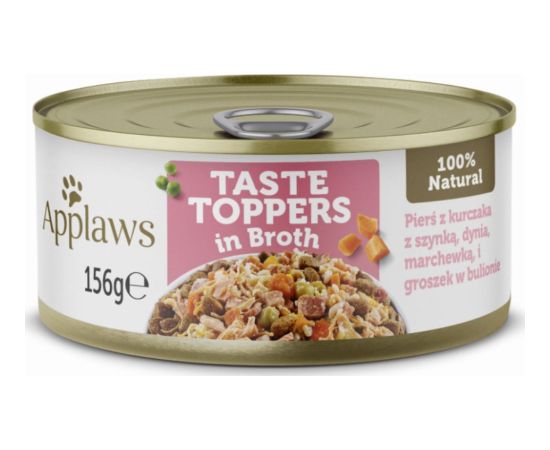 Applaws Applaws Dog Taste Toppers puszka z kurczakiem, szynką i warzywami 156g Suņu barība