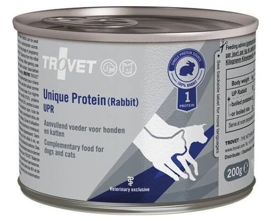 Trovet Unique Protein UPR Królik Karma Dla Psa Kota 200g Suņu barība