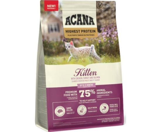 Acana ACANA KITTEN Kurczak, indyk, łosoś dla kociąt 1,8kg Сухой корм для кошек