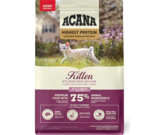 Acana ACANA KITTEN Kurczak, indyk, łosoś dla kociąt 1,8kg Сухой корм для кошек