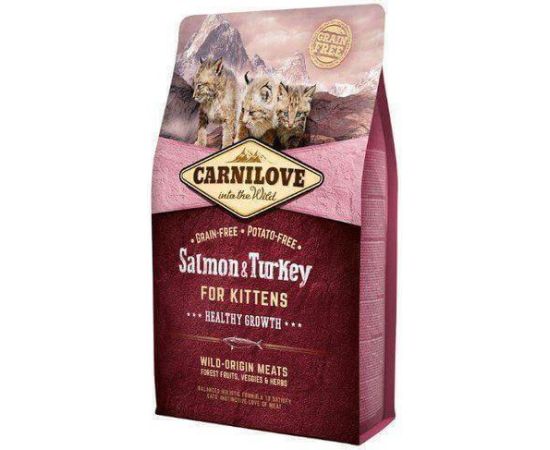 Carnilove Kitten Łosoś/Indyk Dla Kociąt 2kg Kaķu sausā barība