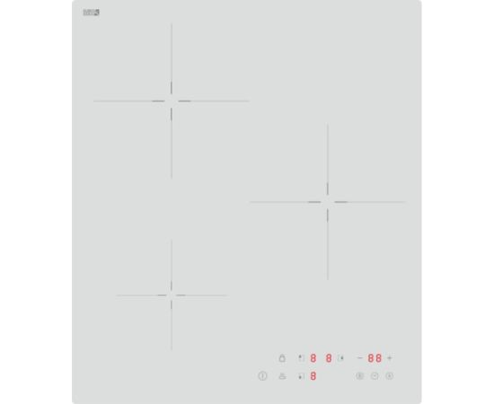 Induction hob Schlosser, white Iebūvējama virsma - Indukcijas