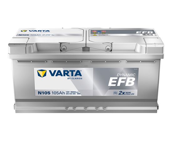 Akumulators VARTA N105 105Ah 950A Dynamic EFB 394*175*190 -+ B13 Akumulatori
