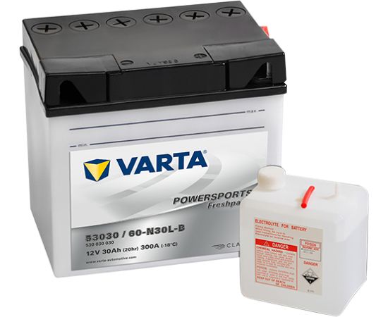 Akumulators VARTA 12V 30Ah 300A Powersports SLI 186*130*171 -+ Akumulatori