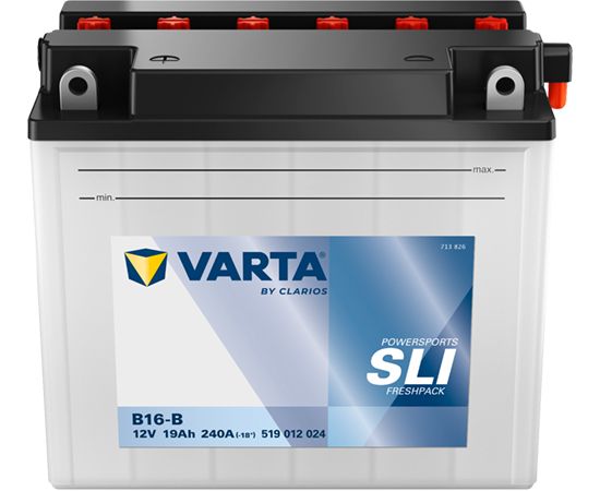 Akumulators VARTA B16-B 12V 19Ah 240A Powersports SLI 176*101*156 +- Akumulatori