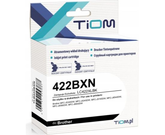 Tiom Tinte Brother 422BXN | LC422XLBK | 3000 lp. | 64ml | black Новинки Компьютерная техника