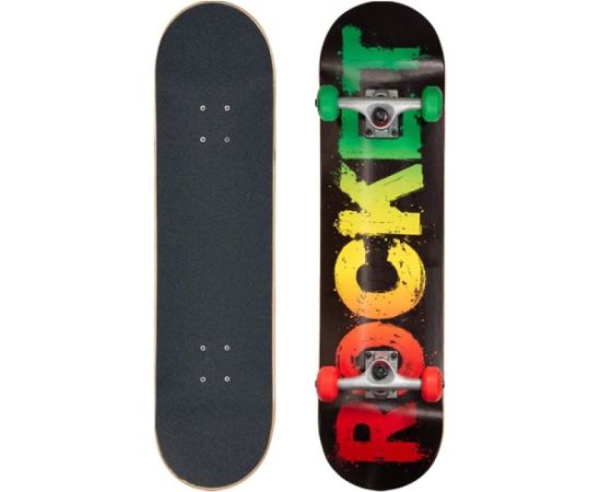 Rocket Rasta Fade Skateboard 8" RKT-COM-1535 Лонгборды, Пениборди, Скейтборды