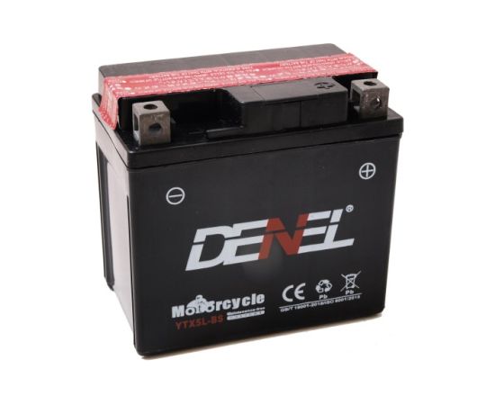 113 x 70 x 105, - +, DENEL AGM 12V 4AH 50A(EN) YTX5L-BS 50412 Akumulatori