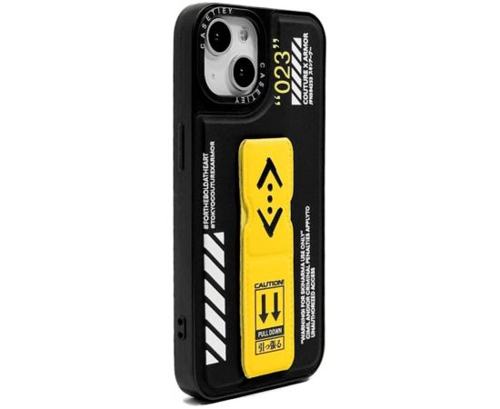 iLike Apple  iPhone 15 Pro FASHION LEATHER STAND COVER Black Neoriģinālie Maciņi