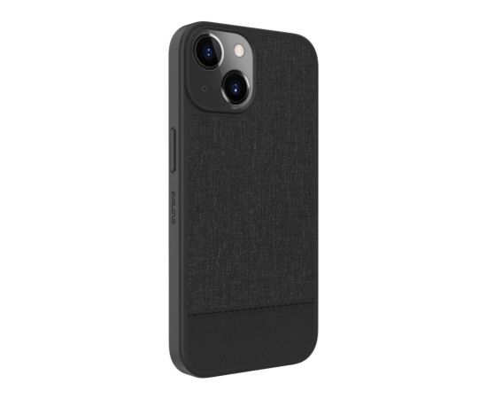 Evelatus Apple  iPhone 15 Plactic Leather Magsafe Back Cover Black Neoriģinālie Maciņi
