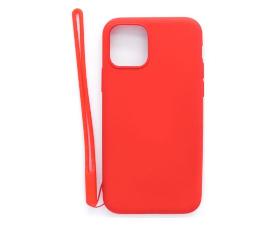 Evelatus Apple  iPhone 11 Pro Soft Touch Silicone Case with Strap Red Чехлы - альтернативные