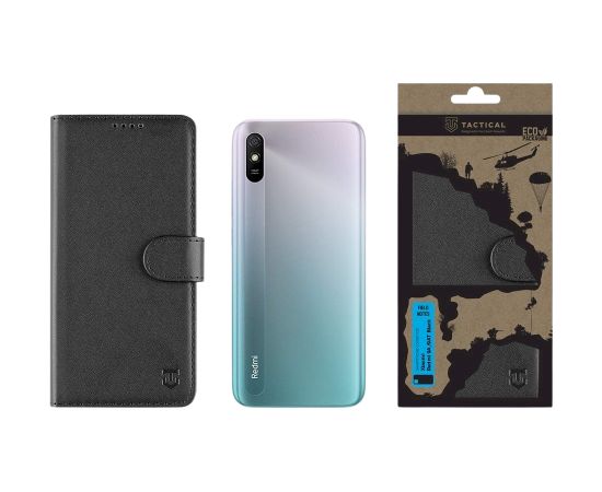 Tactical Field Notes Aizsargapvalks priekš Xiaomi Redmi 9A/9AT / melns Neoriģinālie Maciņi