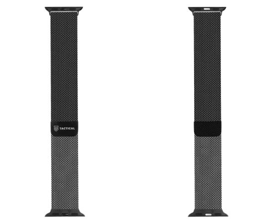 Tactical 333 Loop Magnetic Stainless Steel Band Viedpulksteņu siksniņa priekš Apple Watch 1/2/3/4/5/6/7/8/9/SE 38/40/41mm / melns Smart-Watch aksesuāri