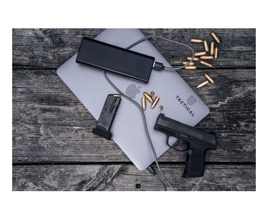 Tactical Fast Rope Kevlar USB-C/USB-C Кабель 100W 20V/5A 2m / серый Дата USB-кабели