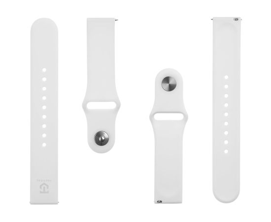 Tactical 436 Silicone Band Ремешок для часов 20mm / белый Smart pūlksteņu aksesuāri