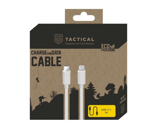 Tactical Smooth Thread USB-C/Lightning Кабель 1m / белый Дата USB-кабели