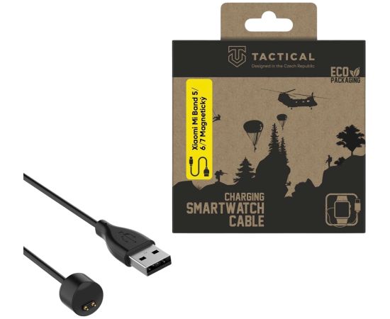 Tactical USB Charging Магнитный кабель для зарядки Xiaomi Mi Smart Band 5/6/7 Дата USB-кабели