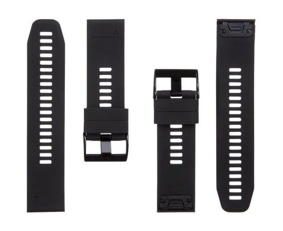 Tactical 668 Silicone Band Ремешок для часов Garmin Fenix 5X/6X/7X/8 QuickFit 26mm / чёрный Smart pūlksteņu aksesuāri