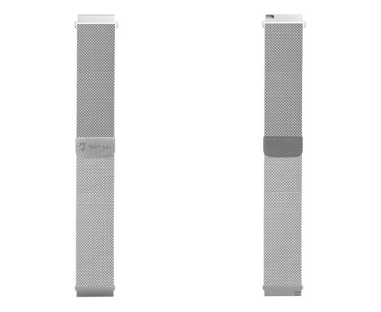 Tactical 699 Loop Magnetic Stainless Steel Band Pulksteņa siksniņa priekš pulksteņiem 22mm / sudraba Smart-Watch aksesuāri