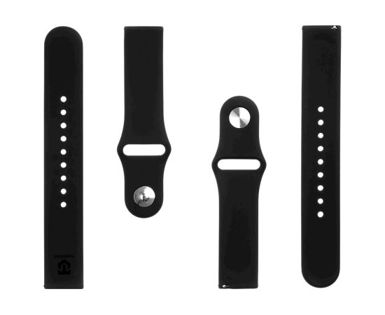 Tactical 432 Silicone Band Ремешок для часов 20mm / чёрный Smart pūlksteņu aksesuāri