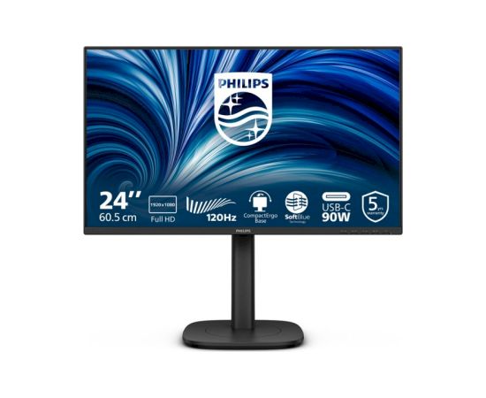 Philips 3000 series 24B2U3301/00 Monitors 24" / IPS / Full HD / 120 Hz Monitori
