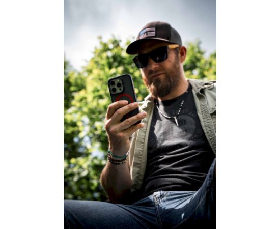 Tactical MagForce Hyperstealth 2.0 Cover Aizsargapvalks priekš iPhone 16 / melns/sarkans Neoriģinālie Maciņi