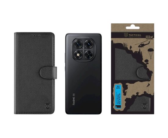 Tactical Field Notes Aizsargapvalks priekš Xiaomi Redmi Note 14 Pro 5G/X7 5G / melns Neoriģinālie Maciņi