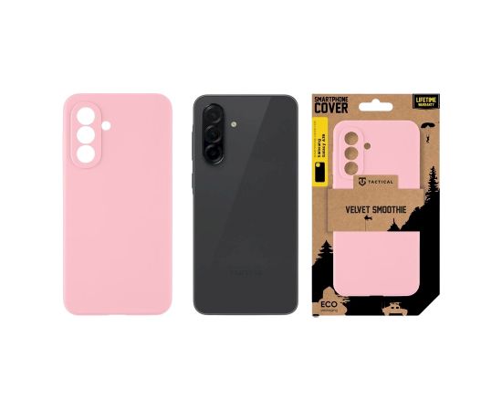 Tactical Velvet Smoothie Cover Aizsargapvalks priekš Samsung Galaxy A36 5G / rozā Neoriģinālie Maciņi