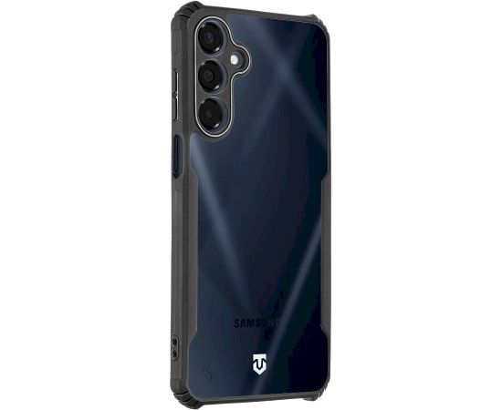 Tactical Quantum Stealth Cover Aizsargapvalks priekš Samsung Galaxy A16 4G/5G / caurspīdīgs/melns Neoriģinālie Maciņi