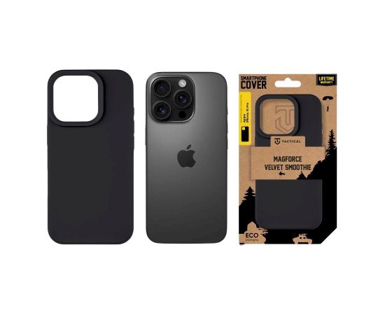 Tactical MagForce Velvet Smoothie Cover Aizsargapvalks priekš Apple iPhone 16 Pro / asfalts Neoriģinālie Maciņi
