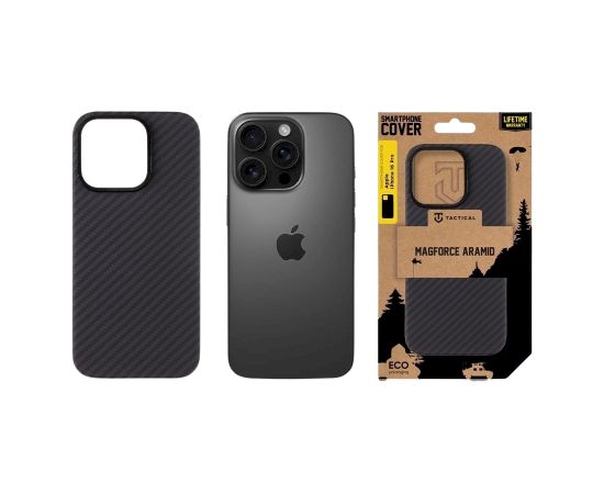 Tactical MagForce Aramid Cover Защитный чехол для Apple iPhone 16 Pro / чёрный Чехлы - альтернативные