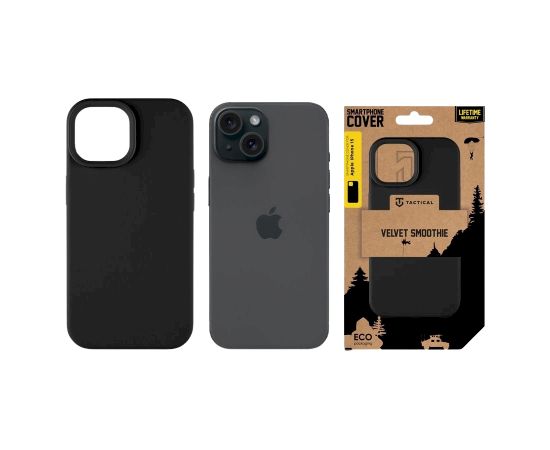 Tactical MagForce Velvet Smoothie Cover Защитный чехол для Apple iPhone 15 / асфальт Чехлы - альтернативные