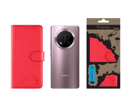 Tactical Field Notes Aizsargapvalks priekš Honor Magic7 Lite / sarkans Neoriģinālie Maciņi