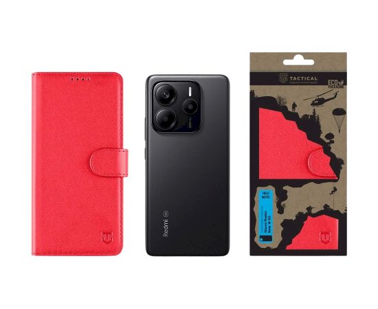 Tactical Field Notes Защитный чехол для Xiaomi Redmi Note 14 5G / красный Чехлы - альтернативные