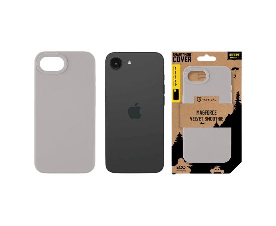 Tactical MagForce Velvet Smoothie Cover Защитный чехол для Apple iPhone 16e / серый Чехлы - альтернативные