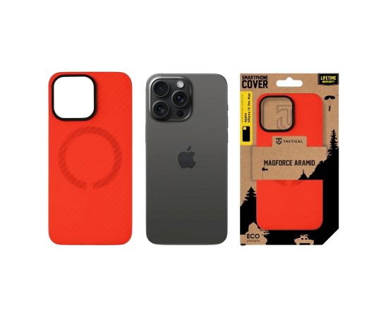 Tactical MagForce Aramid Bloody Mary Limited Edition Aizsargapvalks priekš Apple iPhone 15 Pro Max Neoriģinālie Maciņi