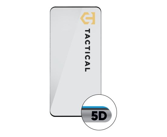 Tactical Glass Shield 5D aizsargstikls telefonam Xiaomi Redmi Note 15 4G | 5G melns Ekrānu aizsardzība