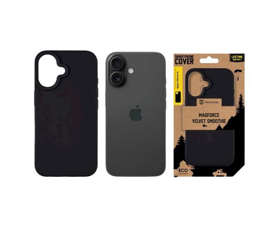 Tactical MagForce Velvet Smoothie Cover Защитный чехол для Apple iPhone 16 / асфальтовый Чехлы - альтернативные