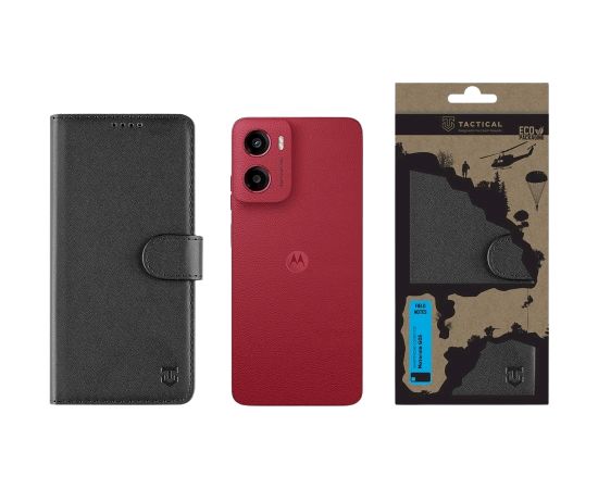 Tactical Field Notes Aizsargapvalks priekš Motorola G05/E15 / melns Neoriģinālie Maciņi