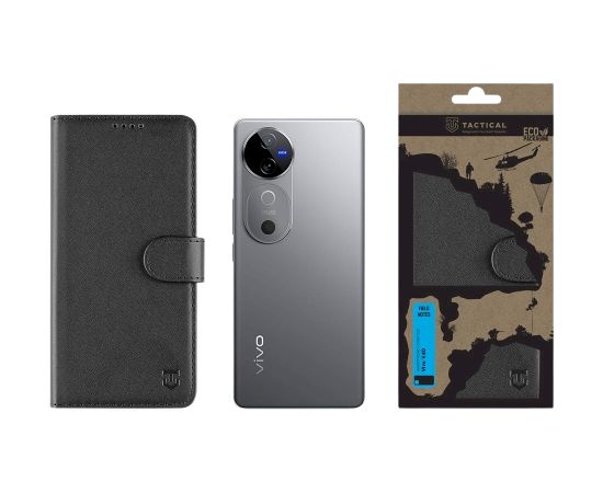 Tactical Field Notes Aizsargapvalks priekš Vivo V40 / melns Neoriģinālie Maciņi