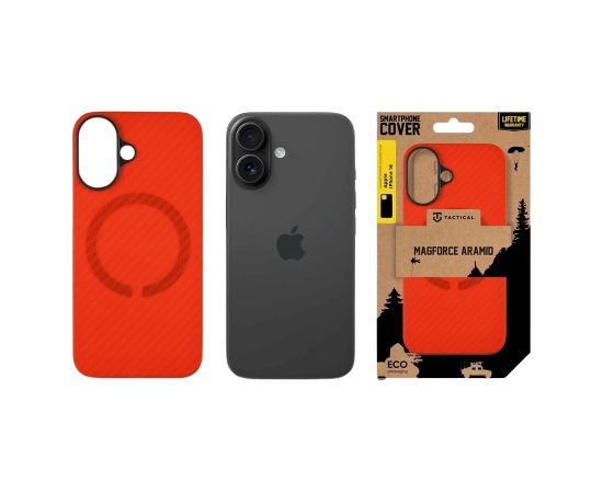 Tactical MagForce Aramid Bloody Mary Limited Edition Cover Aizsargapvalks priekš Apple iPhone 16 / Bloody Mary Neoriģinālie Maciņi