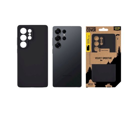 Tactical Velvet Smoothie Cover Aizsargapvalks priekš Samsung Galaxy S25 Ultra / asfalts Neoriģinālie Maciņi