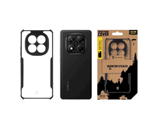 Tactical Quantum Stealth Cover Защитный чехол для Xiaomi Redmi Note 14 Pro 5G/X7 5G / прозрачный/чёрный Чехлы - альтернативные